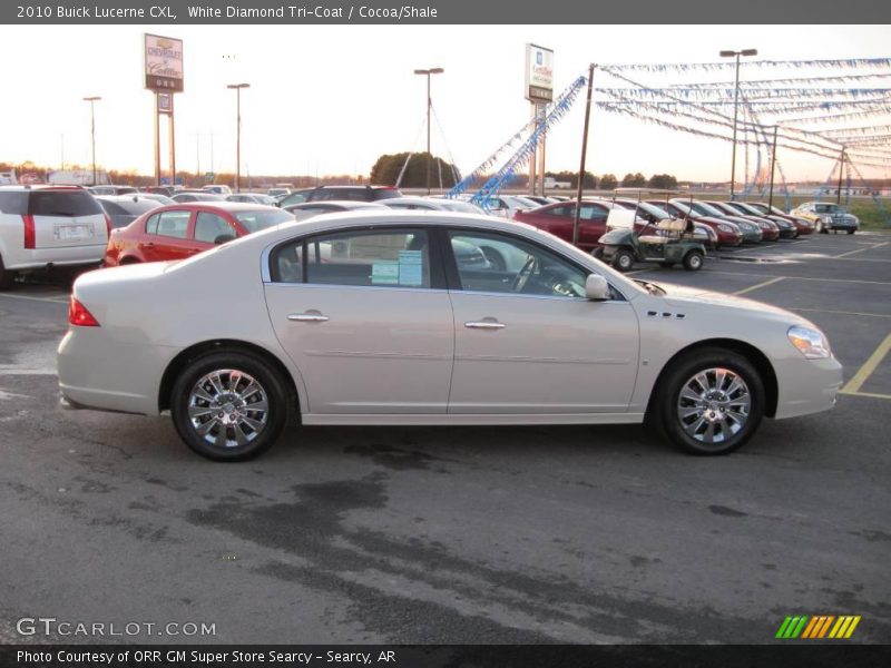 White Diamond Tri-Coat / Cocoa/Shale 2010 Buick Lucerne CXL