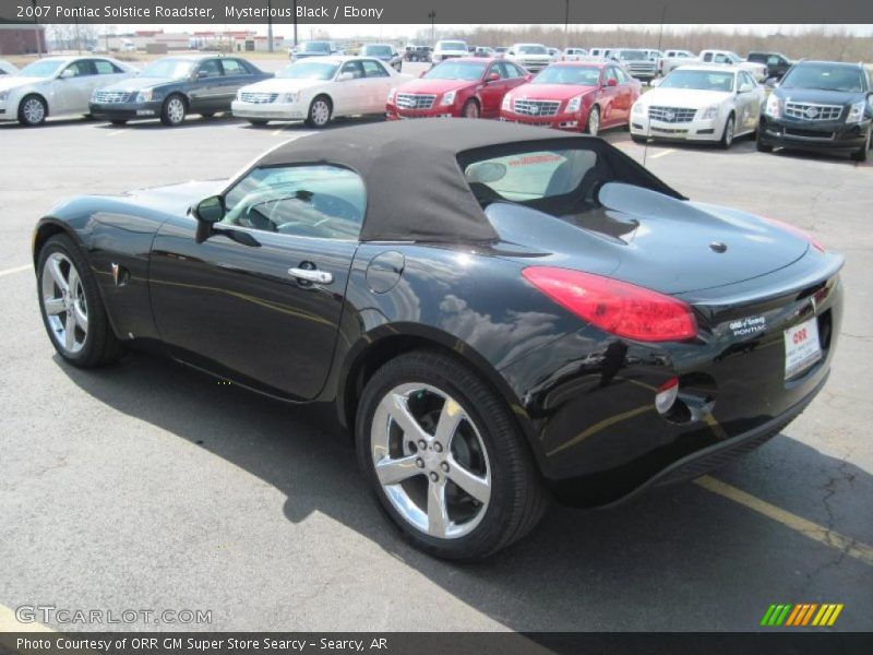 Mysterious Black / Ebony 2007 Pontiac Solstice Roadster