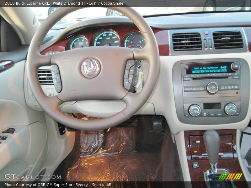 White Diamond Tri-Coat / Cocoa/Shale 2010 Buick Lucerne CXL