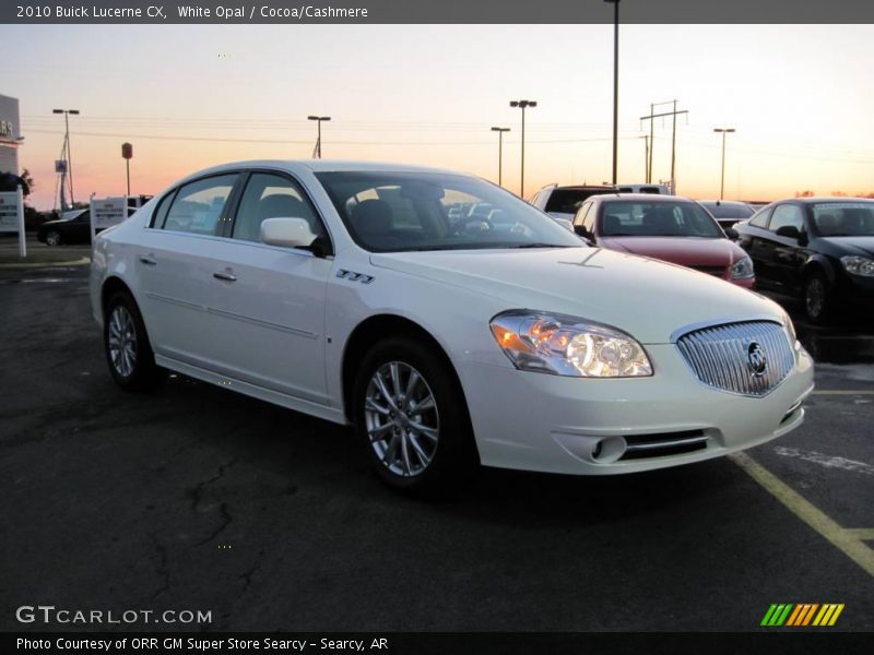 White Opal / Cocoa/Cashmere 2010 Buick Lucerne CX