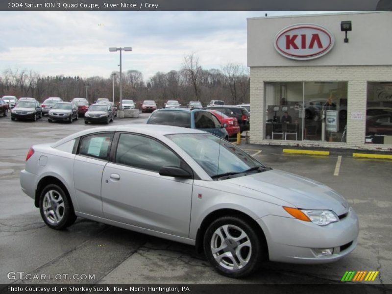 Silver Nickel / Grey 2004 Saturn ION 3 Quad Coupe