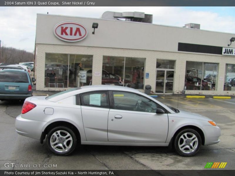 Silver Nickel / Grey 2004 Saturn ION 3 Quad Coupe
