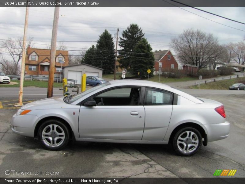 Silver Nickel / Grey 2004 Saturn ION 3 Quad Coupe