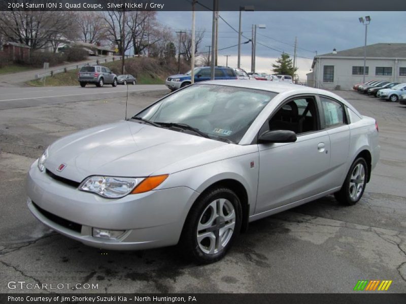 Silver Nickel / Grey 2004 Saturn ION 3 Quad Coupe