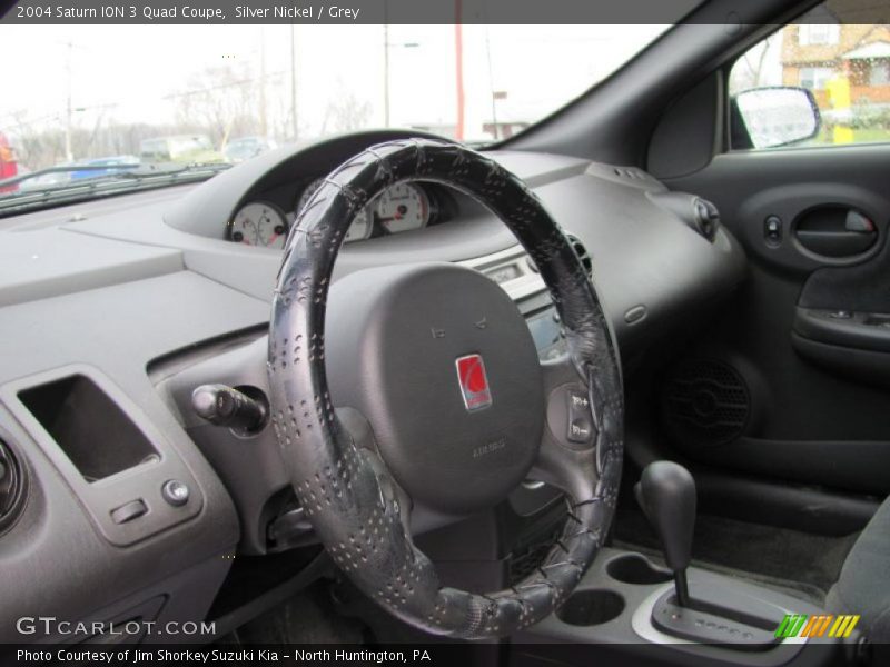 Silver Nickel / Grey 2004 Saturn ION 3 Quad Coupe