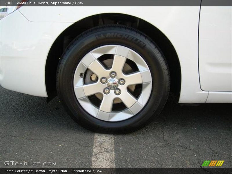 Super White / Gray 2008 Toyota Prius Hybrid