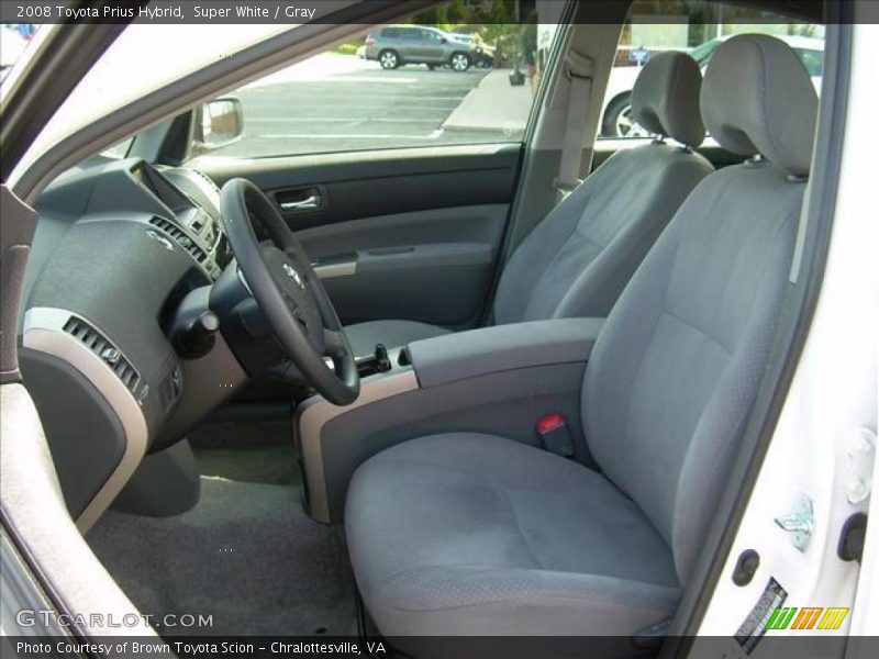 Super White / Gray 2008 Toyota Prius Hybrid