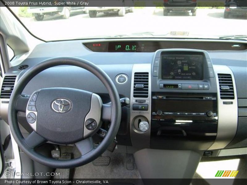 Super White / Gray 2008 Toyota Prius Hybrid