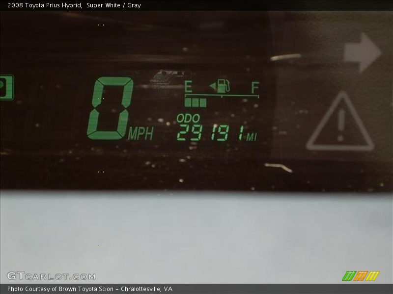 Super White / Gray 2008 Toyota Prius Hybrid