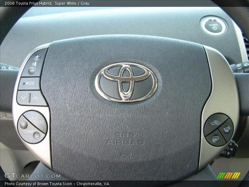Super White / Gray 2008 Toyota Prius Hybrid