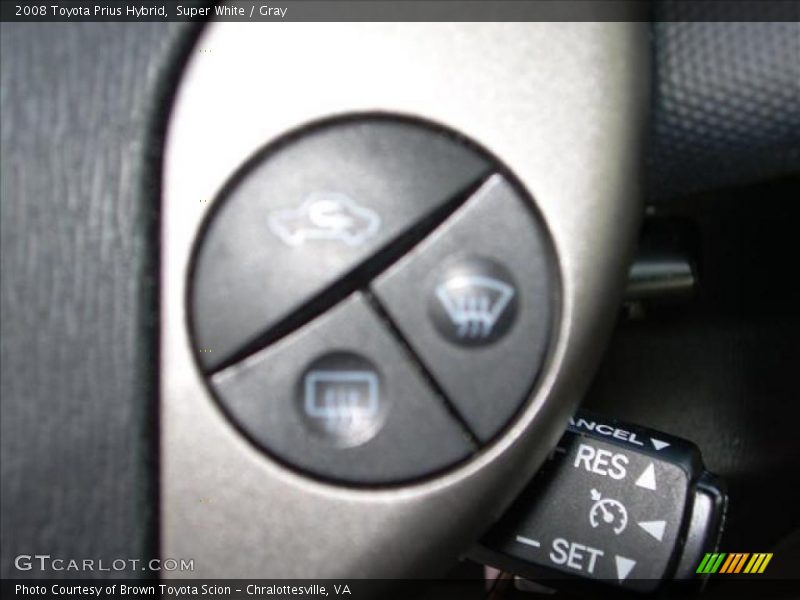 Super White / Gray 2008 Toyota Prius Hybrid