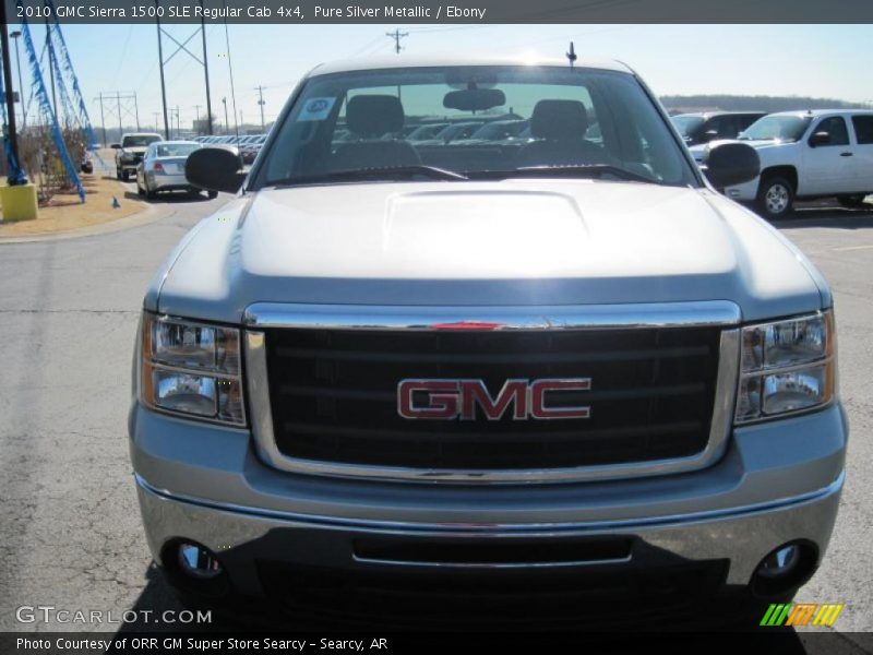 Pure Silver Metallic / Ebony 2010 GMC Sierra 1500 SLE Regular Cab 4x4