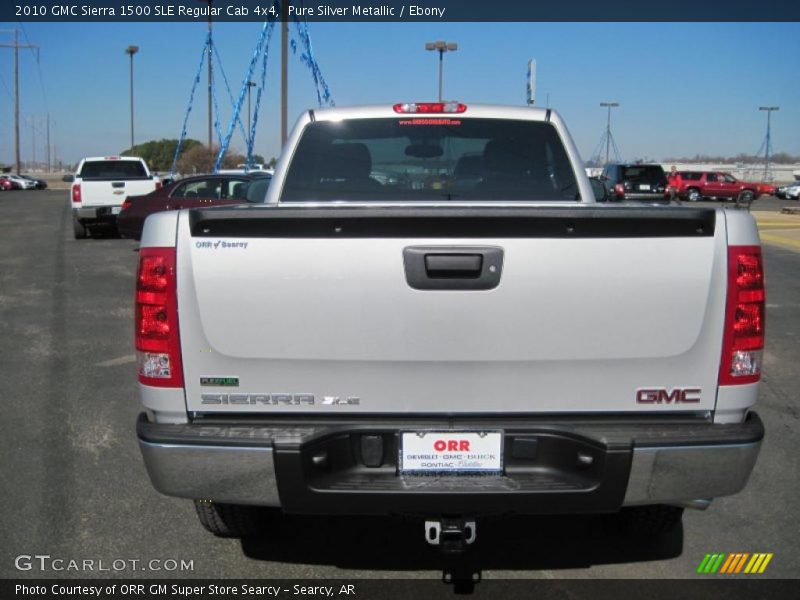 Pure Silver Metallic / Ebony 2010 GMC Sierra 1500 SLE Regular Cab 4x4