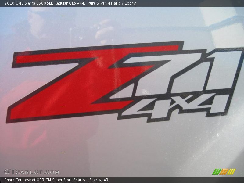 Pure Silver Metallic / Ebony 2010 GMC Sierra 1500 SLE Regular Cab 4x4