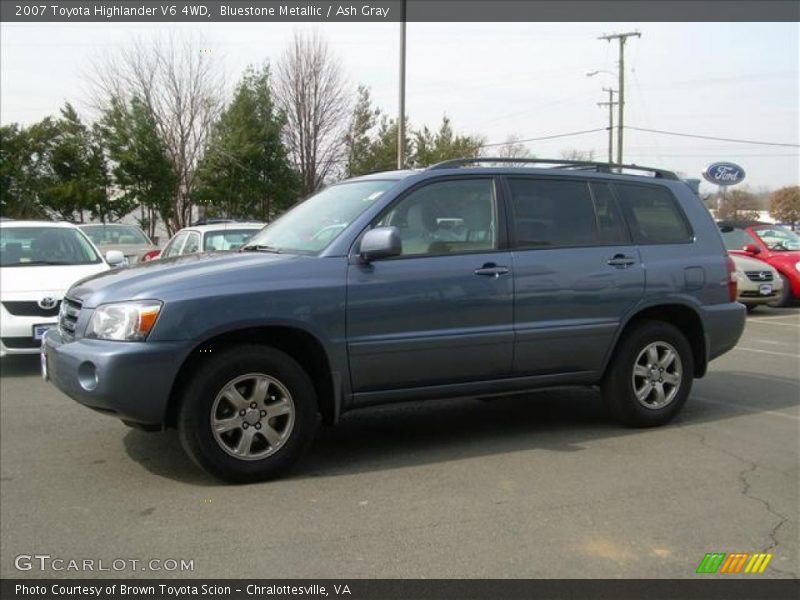 Bluestone Metallic / Ash Gray 2007 Toyota Highlander V6 4WD