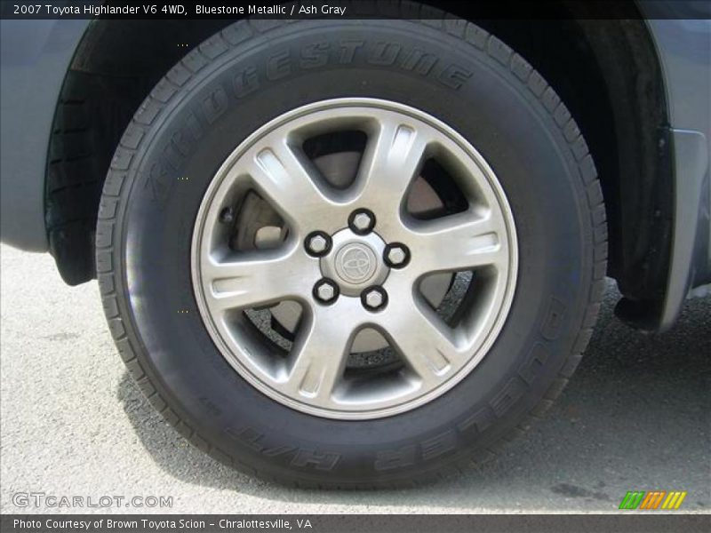 Bluestone Metallic / Ash Gray 2007 Toyota Highlander V6 4WD