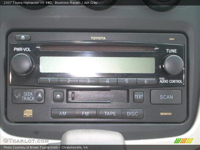 Bluestone Metallic / Ash Gray 2007 Toyota Highlander V6 4WD