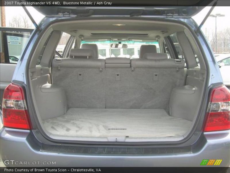 Bluestone Metallic / Ash Gray 2007 Toyota Highlander V6 4WD