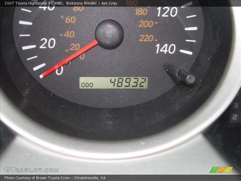 Bluestone Metallic / Ash Gray 2007 Toyota Highlander V6 4WD