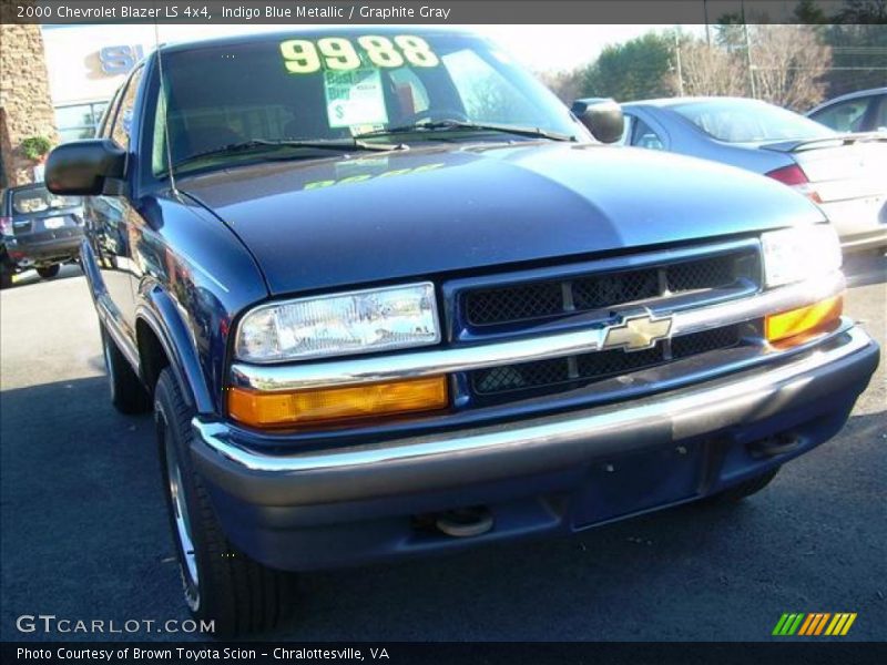 Indigo Blue Metallic / Graphite Gray 2000 Chevrolet Blazer LS 4x4