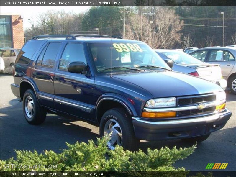 Indigo Blue Metallic / Graphite Gray 2000 Chevrolet Blazer LS 4x4