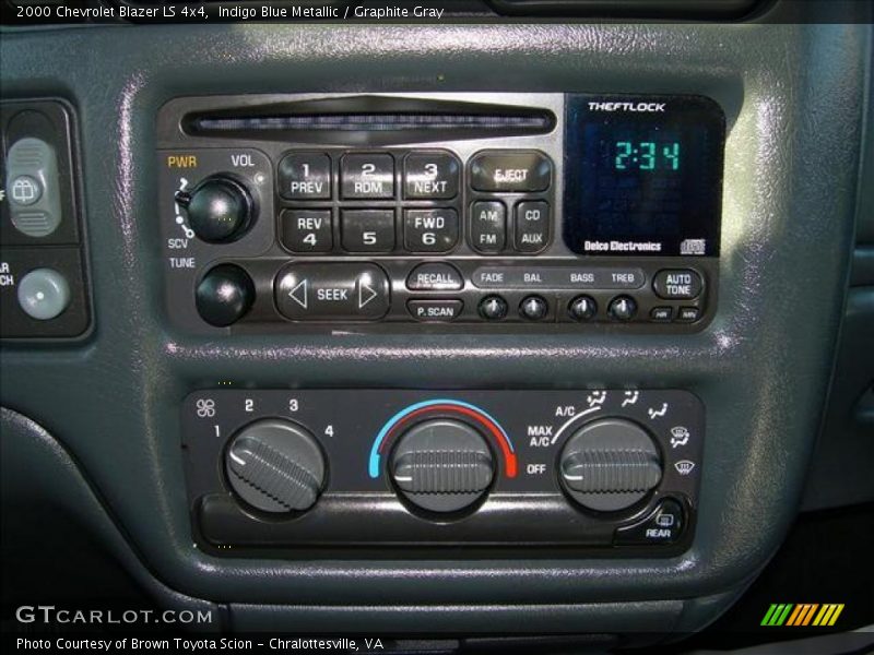 Indigo Blue Metallic / Graphite Gray 2000 Chevrolet Blazer LS 4x4
