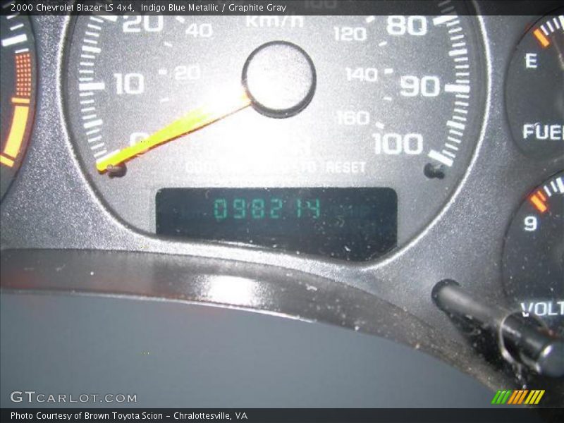 Indigo Blue Metallic / Graphite Gray 2000 Chevrolet Blazer LS 4x4