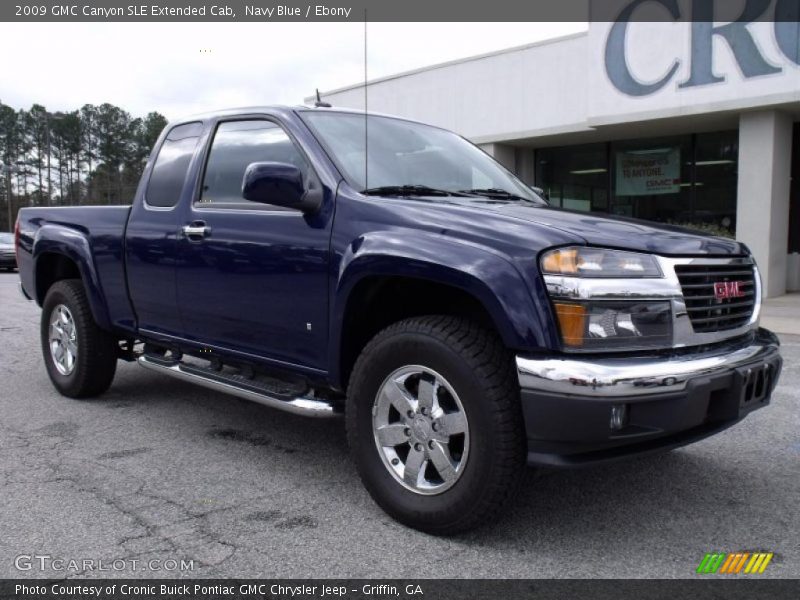 Navy Blue / Ebony 2009 GMC Canyon SLE Extended Cab