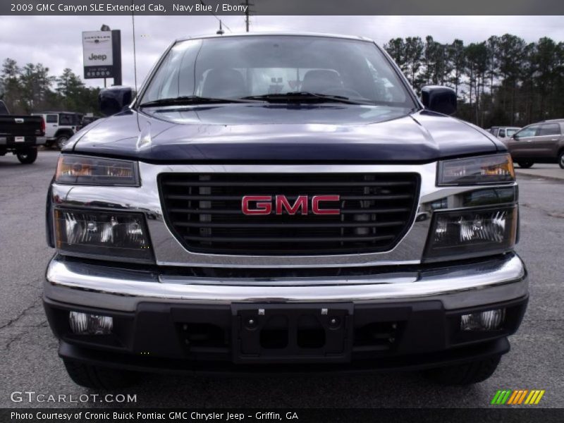 Navy Blue / Ebony 2009 GMC Canyon SLE Extended Cab