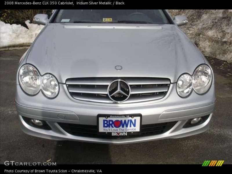 Iridium Silver Metallic / Black 2008 Mercedes-Benz CLK 350 Cabriolet