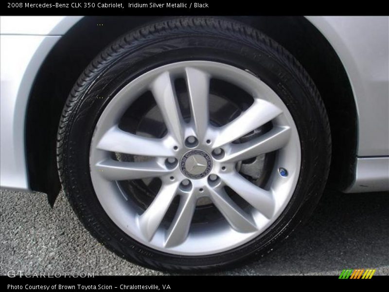 Iridium Silver Metallic / Black 2008 Mercedes-Benz CLK 350 Cabriolet