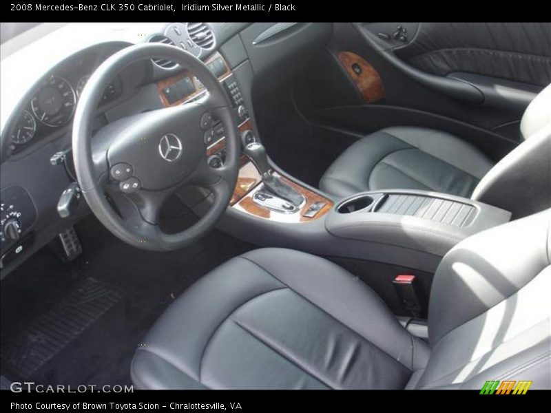 Iridium Silver Metallic / Black 2008 Mercedes-Benz CLK 350 Cabriolet