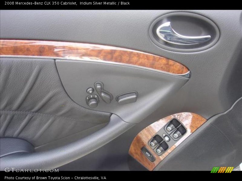 Iridium Silver Metallic / Black 2008 Mercedes-Benz CLK 350 Cabriolet