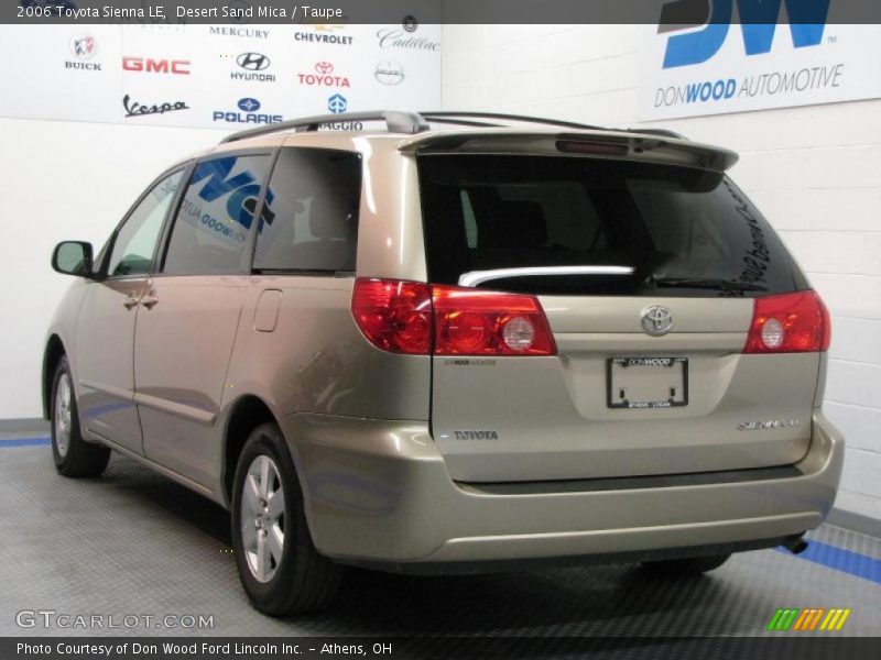 Desert Sand Mica / Taupe 2006 Toyota Sienna LE