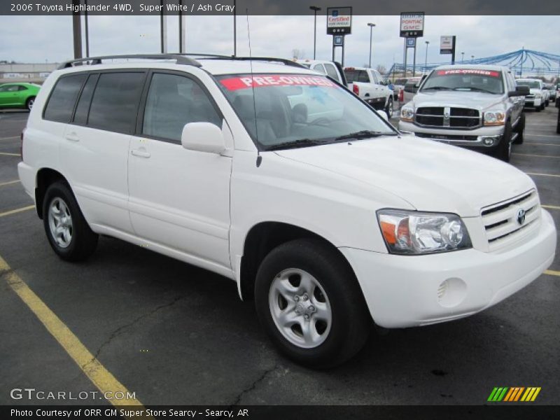 Super White / Ash Gray 2006 Toyota Highlander 4WD