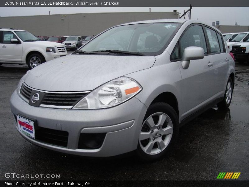 Brilliant Silver / Charcoal 2008 Nissan Versa 1.8 SL Hatchback