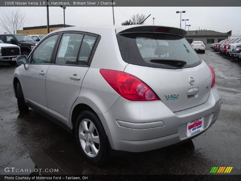 Brilliant Silver / Charcoal 2008 Nissan Versa 1.8 SL Hatchback