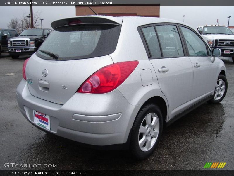 Brilliant Silver / Charcoal 2008 Nissan Versa 1.8 SL Hatchback