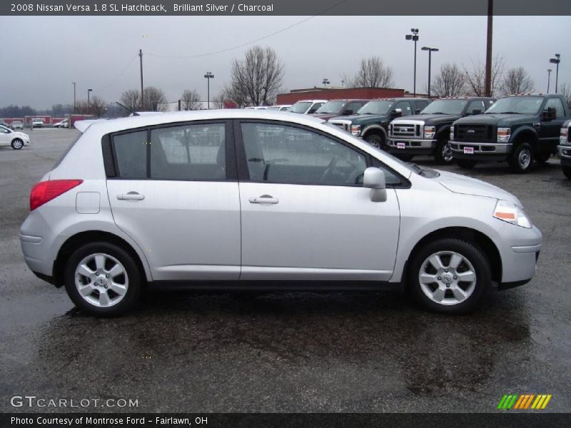 Brilliant Silver / Charcoal 2008 Nissan Versa 1.8 SL Hatchback