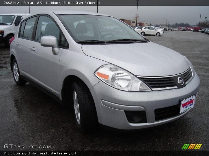 Brilliant Silver / Charcoal 2008 Nissan Versa 1.8 SL Hatchback