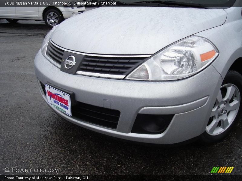 Brilliant Silver / Charcoal 2008 Nissan Versa 1.8 SL Hatchback