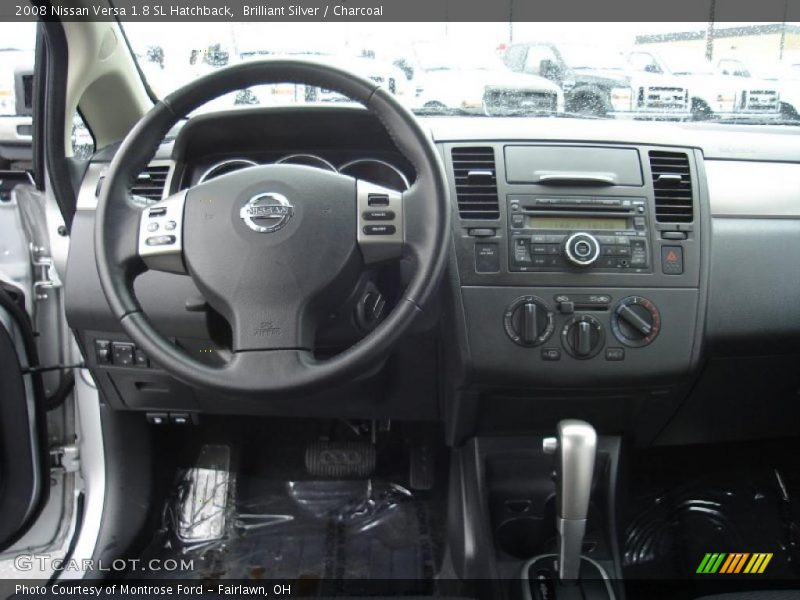 Brilliant Silver / Charcoal 2008 Nissan Versa 1.8 SL Hatchback