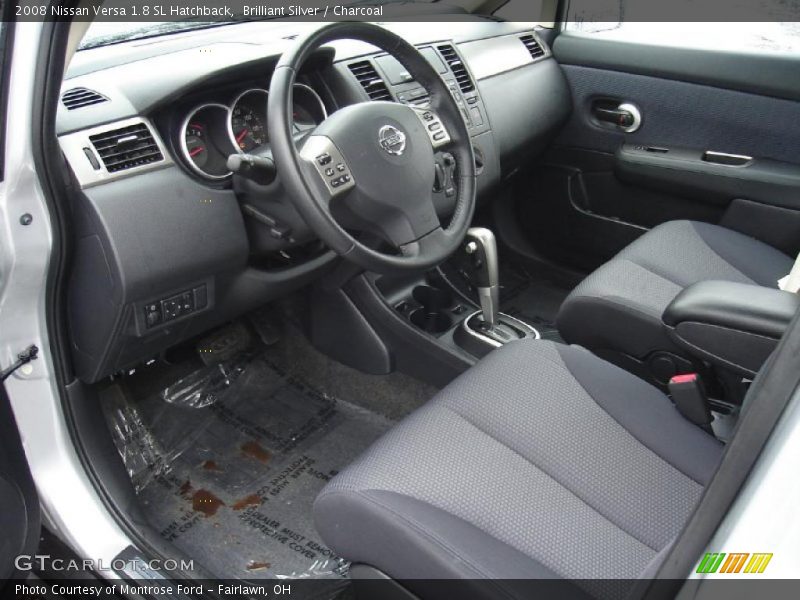 Brilliant Silver / Charcoal 2008 Nissan Versa 1.8 SL Hatchback