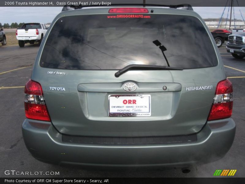 Oasis Green Pearl / Ivory Beige 2006 Toyota Highlander I4