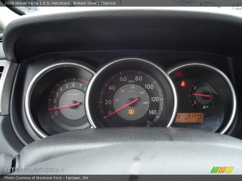 Brilliant Silver / Charcoal 2008 Nissan Versa 1.8 SL Hatchback