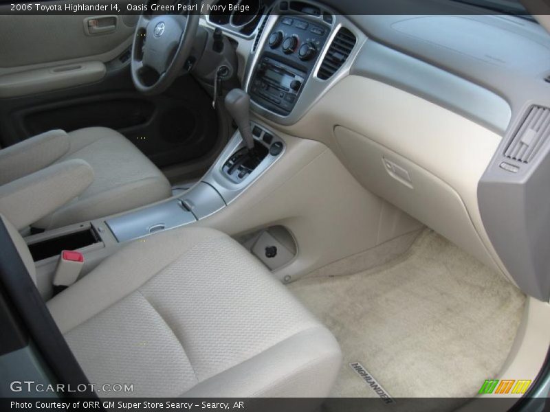 Oasis Green Pearl / Ivory Beige 2006 Toyota Highlander I4
