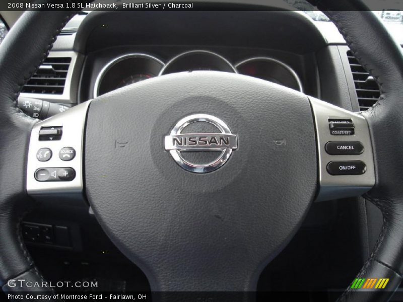 Brilliant Silver / Charcoal 2008 Nissan Versa 1.8 SL Hatchback