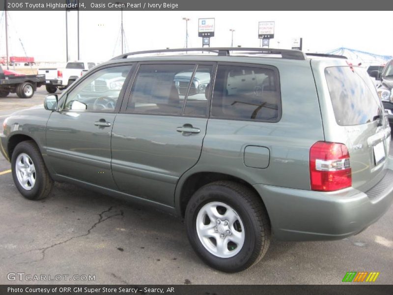 Oasis Green Pearl / Ivory Beige 2006 Toyota Highlander I4