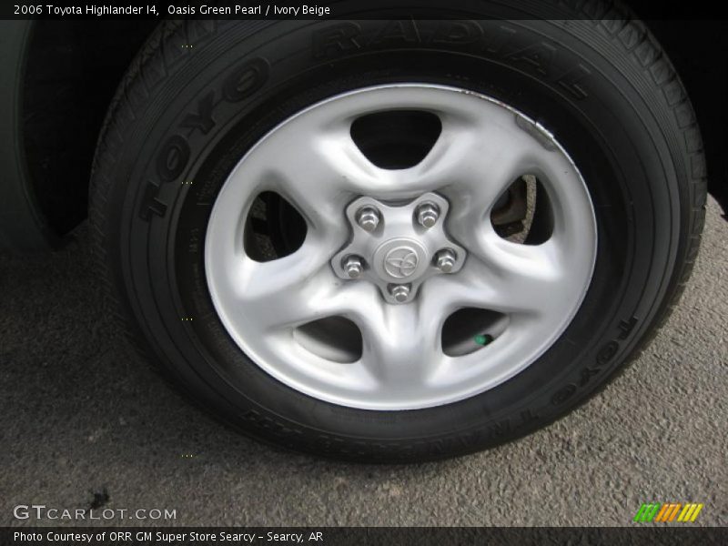 Oasis Green Pearl / Ivory Beige 2006 Toyota Highlander I4