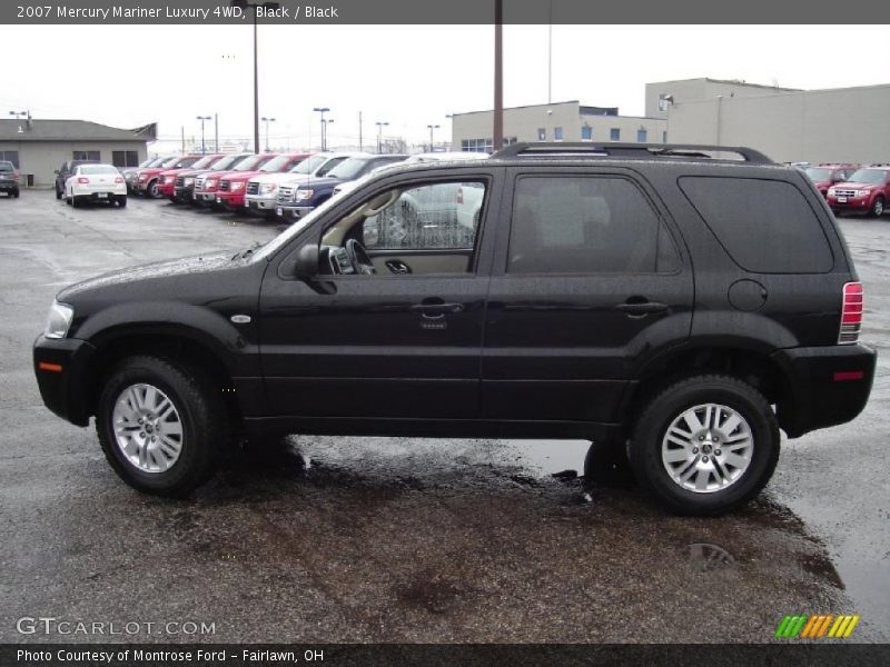 Black / Black 2007 Mercury Mariner Luxury 4WD